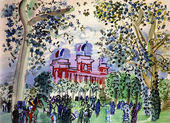 El Paseo en Deauville de Raoul Dufy El Paseo en Deauville de Raoul Dufy