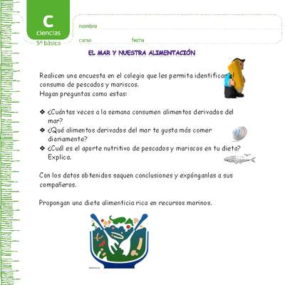 El mar y la alimentación El mar y la alimentación