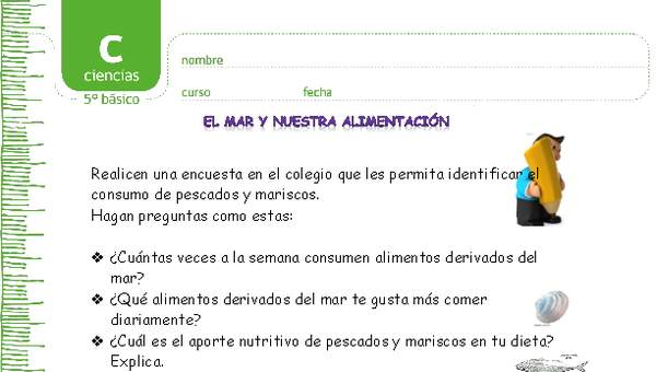 El mar y la alimentación El mar y la alimentación