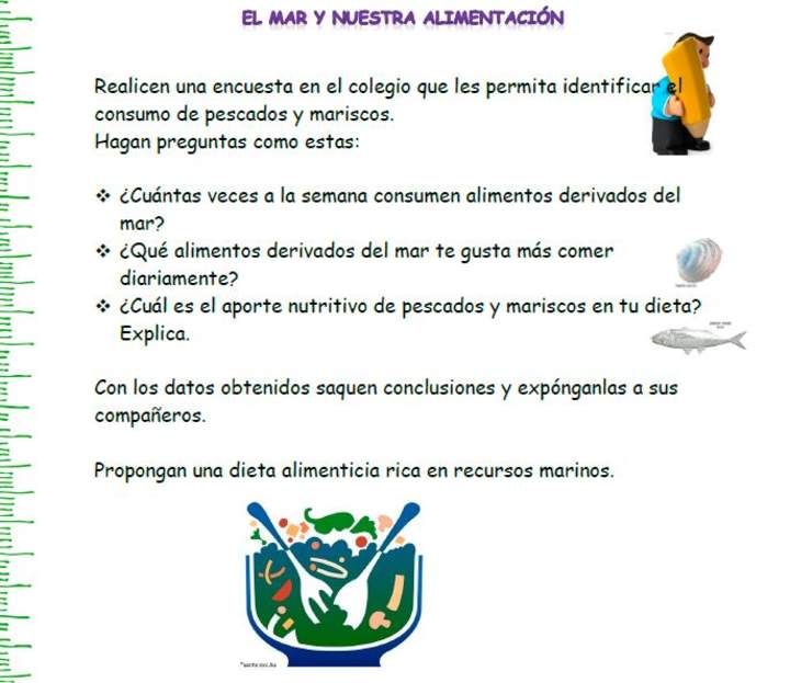 El mar y la alimentación El mar y la alimentación
