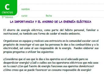 Importancia y ahorro de electricidad Importancia y ahorro de electricidad