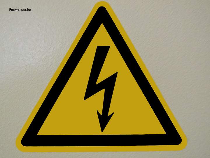 Señal de peligro de descarga eléctrica 1 Señal de peligro de descarga eléctrica 1