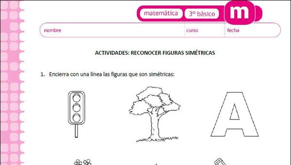 Reconocer figuras simétricas Reconocer figuras simétricas
