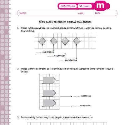 Reconocer figuras trasladadas Reconocer figuras trasladadas