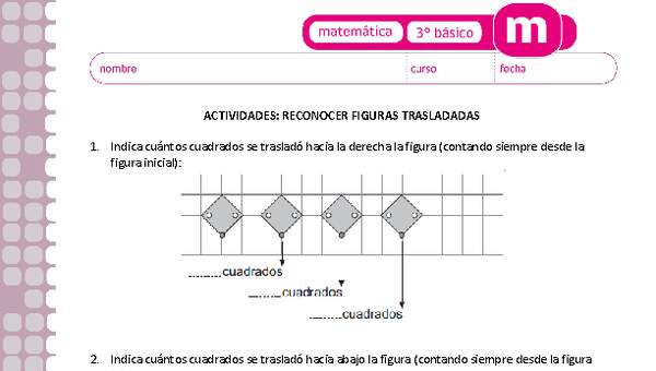Reconocer figuras trasladadas Reconocer figuras trasladadas