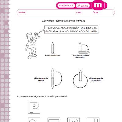 Reconocer figuras rotadas Reconocer figuras rotadas