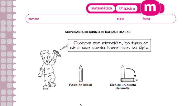 Reconocer figuras rotadas Reconocer figuras rotadas