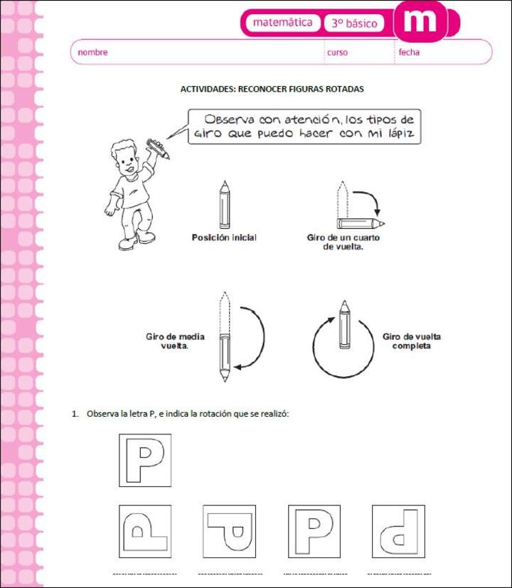 Reconocer figuras rotadas Reconocer figuras rotadas