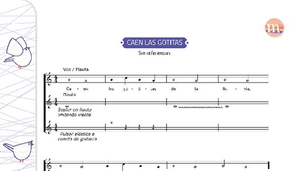 Caen las gotitas Caen las gotitas