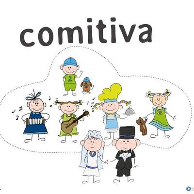 Afiche de vocabulario: comitiva Afiche de vocabulario: comitiva