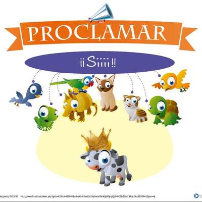 Afiche de vocabulario: proclamar Afiche de vocabulario: proclamar