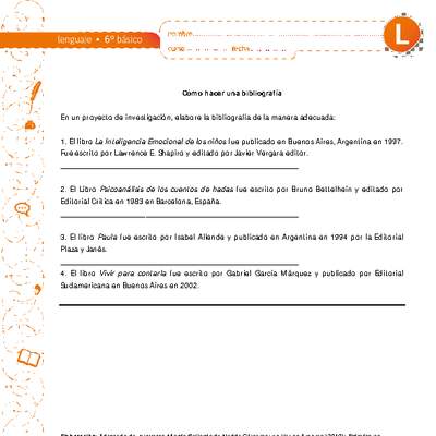 Cómo hacer una bibliografía Cómo hacer una bibliografía