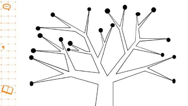 Organizador de árbol para registrar datos de una lectura Organizador de árbol para registrar datos de una lectura