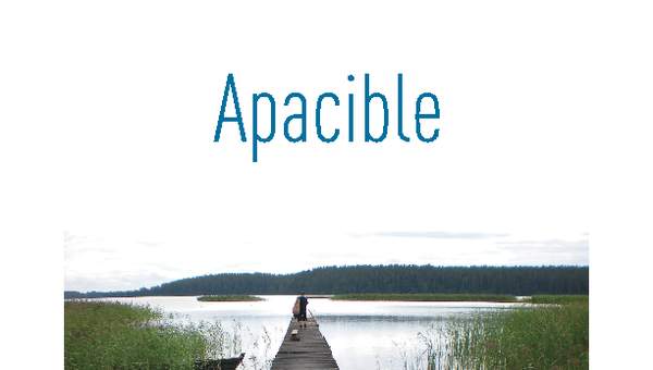 Afiche de vocabulario: apacible Afiche de vocabulario: apacible
