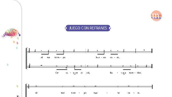 Juego con refranes Juego con refranes