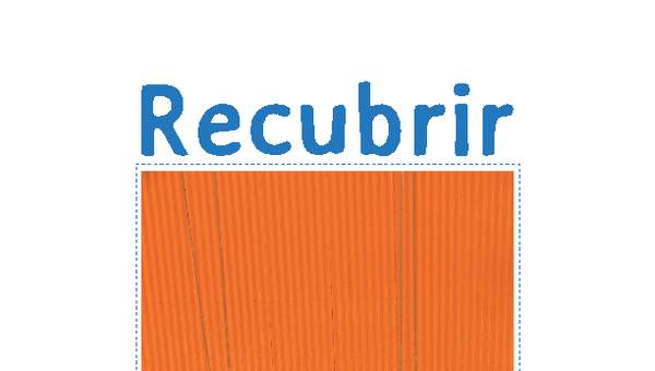 Afiche de vocabulario: recubrir Afiche de vocabulario: recubrir