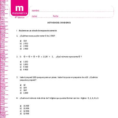 Divisiones Divisiones