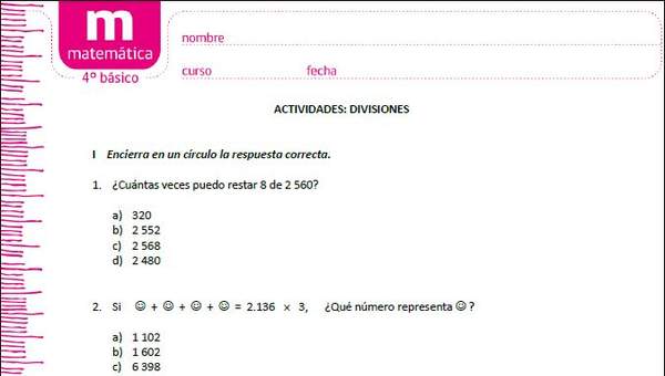 Divisiones Divisiones