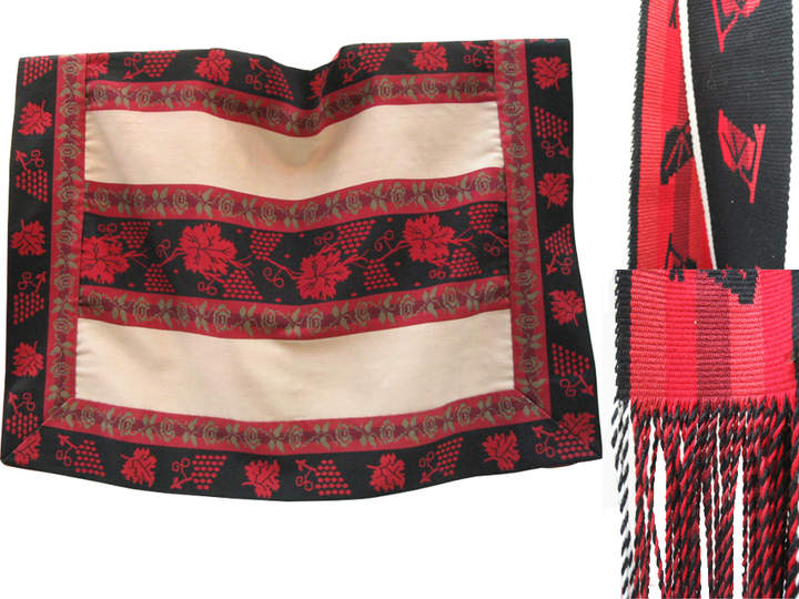 Manta y faja de huaso de Doñihue Manta y faja de huaso de Doñihue