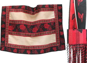 Manta y faja de huaso de Doñihue Manta y faja de huaso de Doñihue