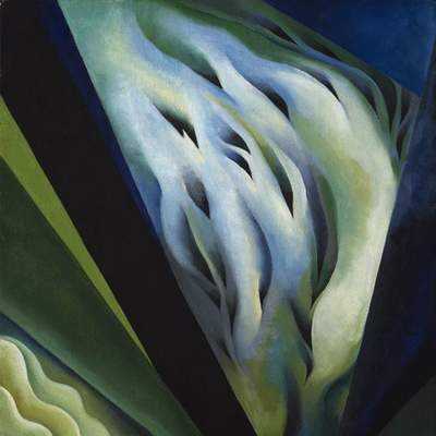 Música azul verdosa de Georgia Okeefe Música azul verdosa de Georgia Okeefe
