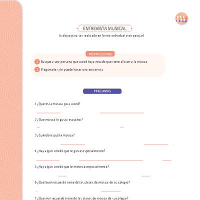 Una entrevista musical Una entrevista musical