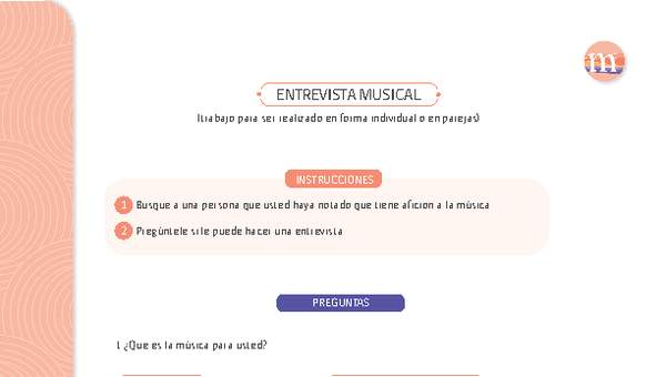 Una entrevista musical Una entrevista musical