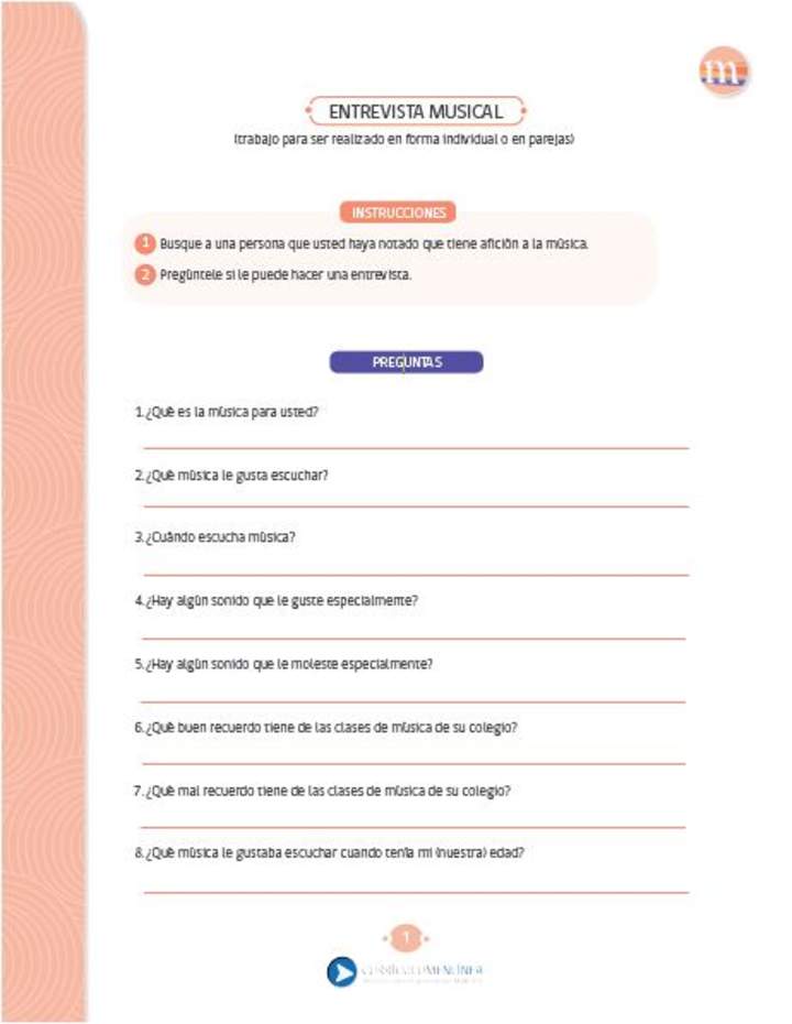 Una entrevista musical Una entrevista musical
