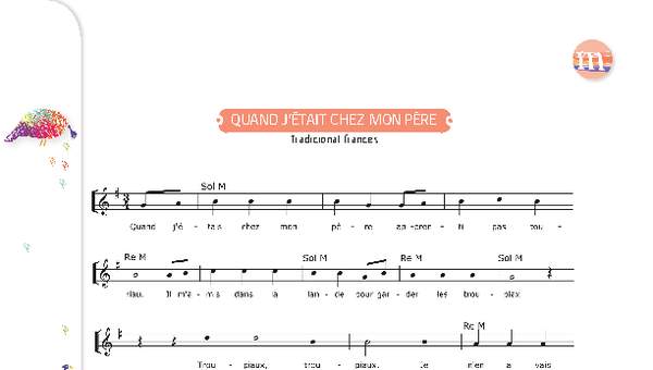 Quand j' etait chez mon pere Quand j' etait chez mon pere