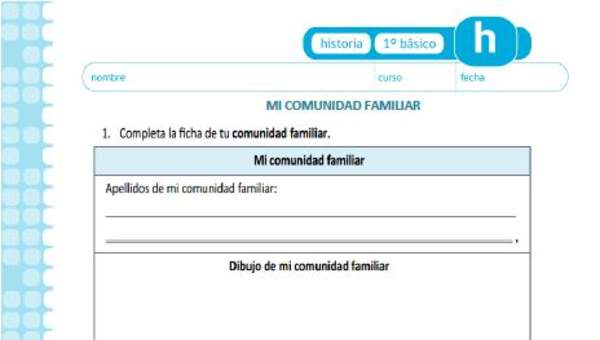 Mi comunidad familiar Mi comunidad familiar