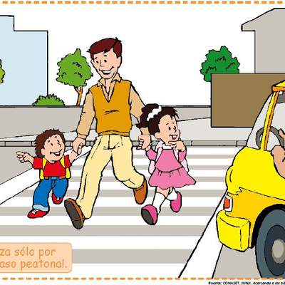 Cruza por paso peatonal Cruza por paso peatonal