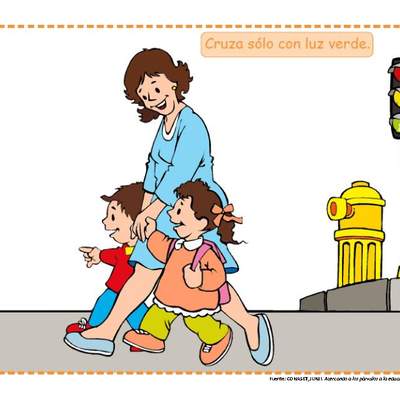 Cruza sólo con luz verde Cruza sólo con luz verde
