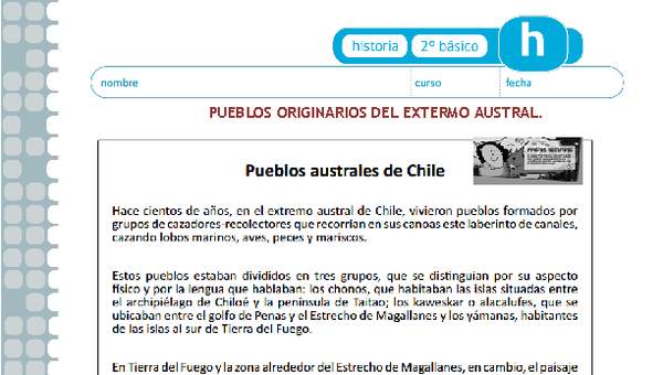 Pueblos originarios del extremo austral Pueblos originarios del extremo austral