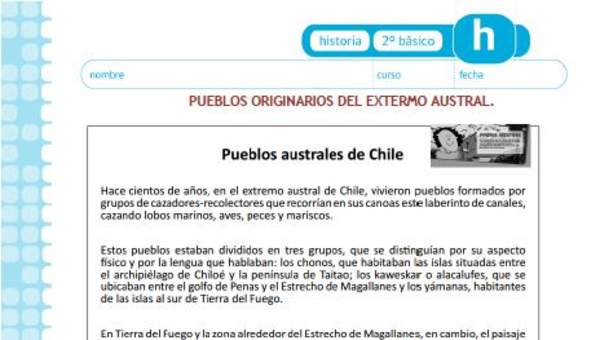 Pueblos originarios del extremo austral Pueblos originarios del extremo austral