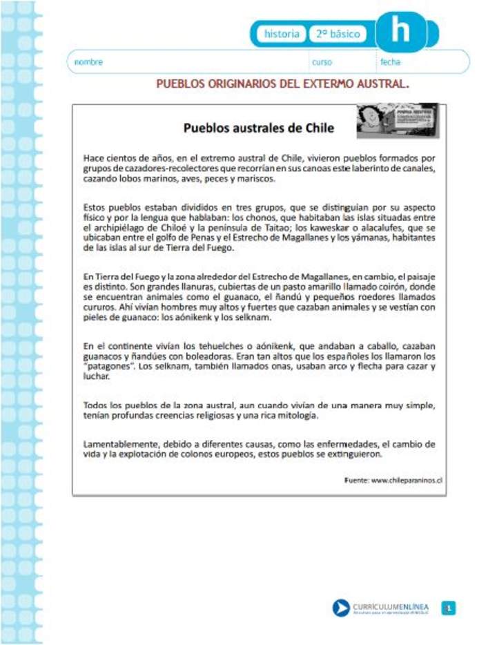 Pueblos originarios del extremo austral Pueblos originarios del extremo austral