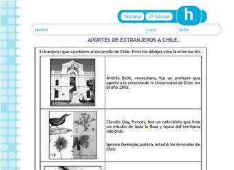 Aporte de extranjeros a Chile Aporte de extranjeros a Chile