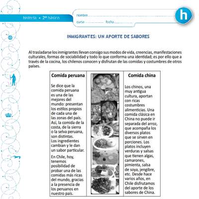 Inmigrantes: un aporte de sabores Inmigrantes: un aporte de sabores