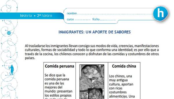 Inmigrantes: un aporte de sabores Inmigrantes: un aporte de sabores