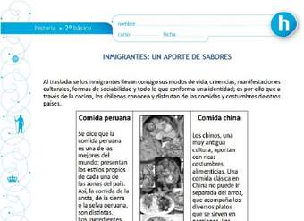 Inmigrantes: un aporte de sabores Inmigrantes: un aporte de sabores