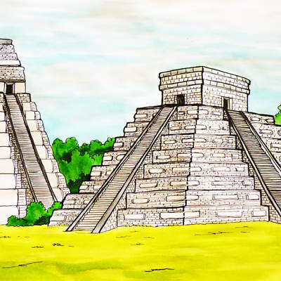 Construcciones mayas Construcciones mayas