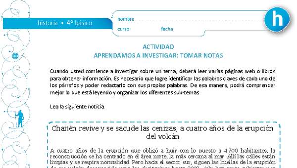 Aprendamos a investigar: tomar notas Aprendamos a investigar: tomar notas