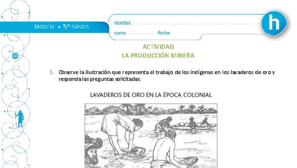 La producción minera La producción minera