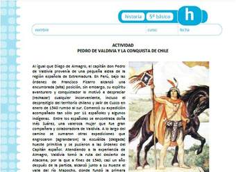 Pedro de Valdivia y la conquista de Chile Pedro de Valdivia y la conquista de Chile