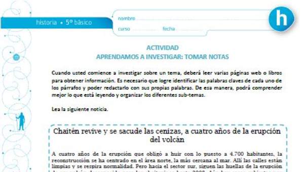 Aprendamos a investigar: Tomar notas Aprendamos a investigar: Tomar notas