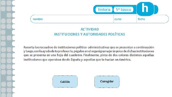 Instituciones y autoridades políticas Instituciones y autoridades políticas