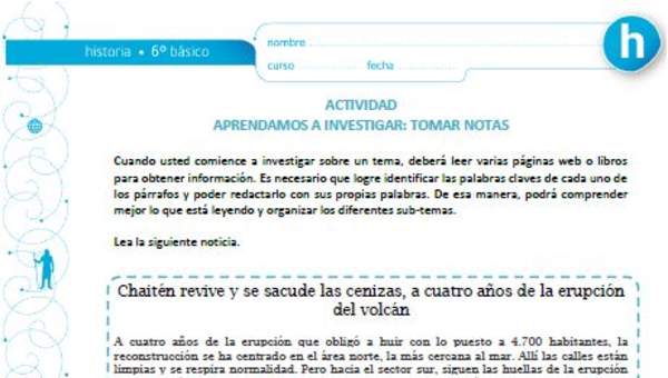 Aprendamos a investigar: Tomar notas Aprendamos a investigar: Tomar notas