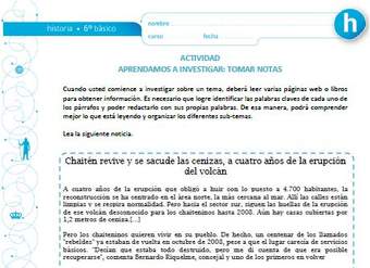 Aprendamos a investigar: Tomar notas Aprendamos a investigar: Tomar notas