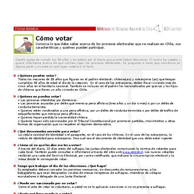 Cómo votar Cómo votar