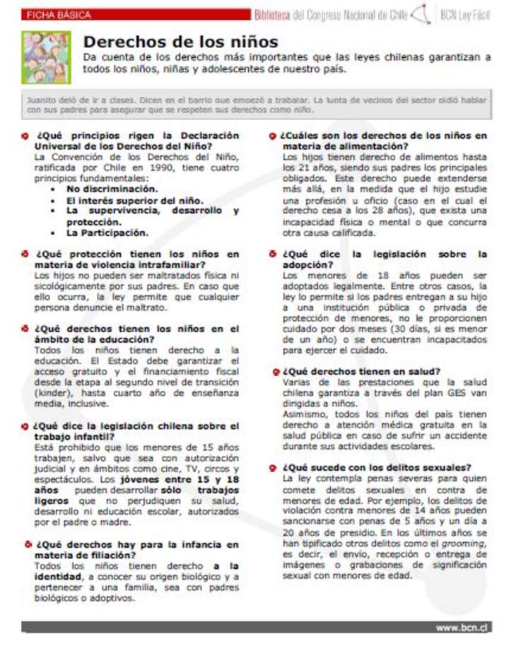 Derechos de los niños Derechos de los niños