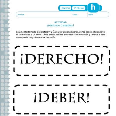¿Derecho o deber? ¿Derecho o deber?